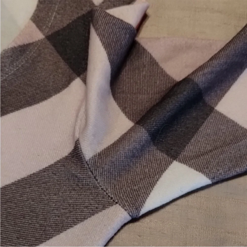 Burberry Checkered Long Sleeve Top - Brown and Red - Picture 4 of 8